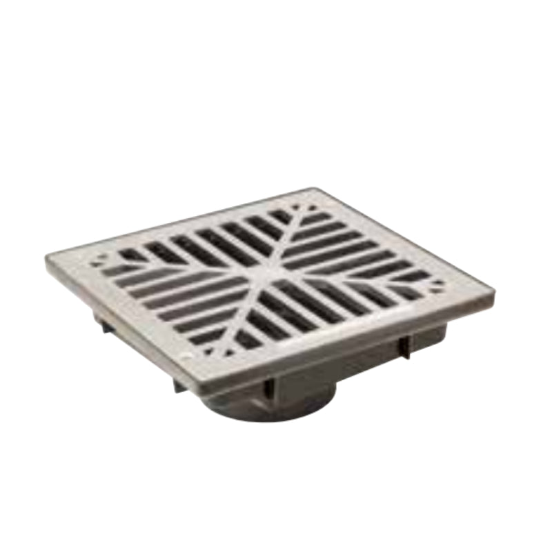 Reln Uni-Pit Vortex 200 complete with Flush Plain Aluminium Grate