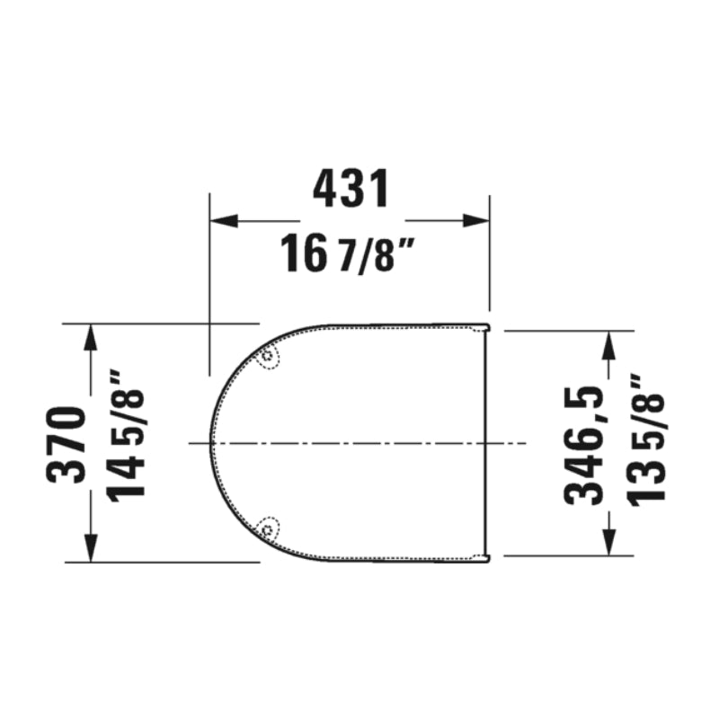 Duravit Starck 3 Toilet seat and cover - Specification