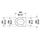 Duravit Starck 3 Toilet seat and cover - Specification