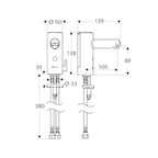 Schell Modus E Touchless Basin Mixer Hot/Cold