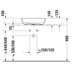 Duravit Luv 500 Above Counter Basin - Alpine White