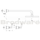Brodware Industrica Shower Set - Metal Lever Handles Spec
