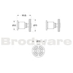 INDUSTRICA WALL TAPS Cross handles Spec
