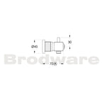 Brodware Industrica Robe Hook Specification