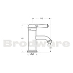 Brodware Neu England Basin Mixer Metal Lever Specification