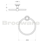 Brodware Neu England Towel Ring Specification