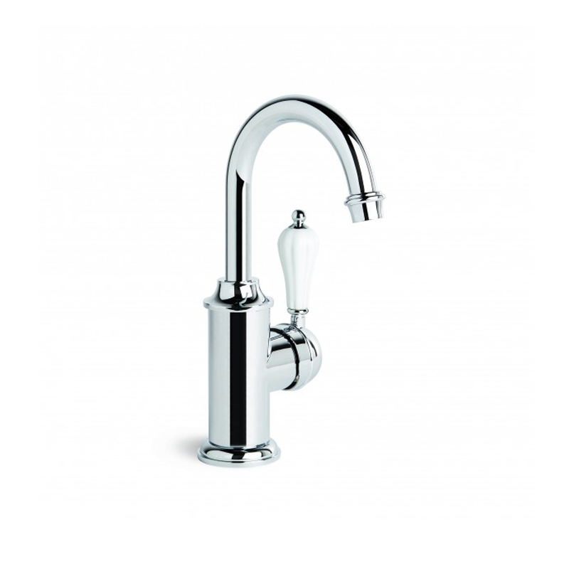 Brodware Paris Basin Mixer with Curved Swivel Spout