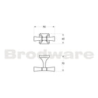 Brodware Michelangelo Robe Hook Specification