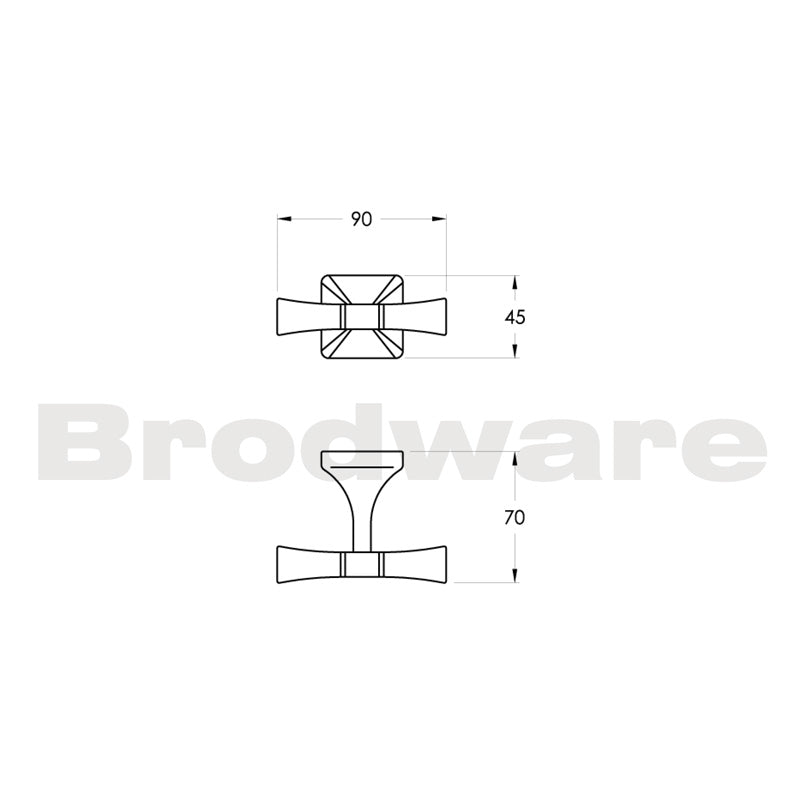 Brodware Michelangelo Robe Hook Specification