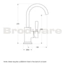 Brodware Manhattan Basin Mixer Swivel Spout Specification
