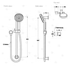 Brodware Manhattan Handshower Slider Set - 1.9134.03.0.G1