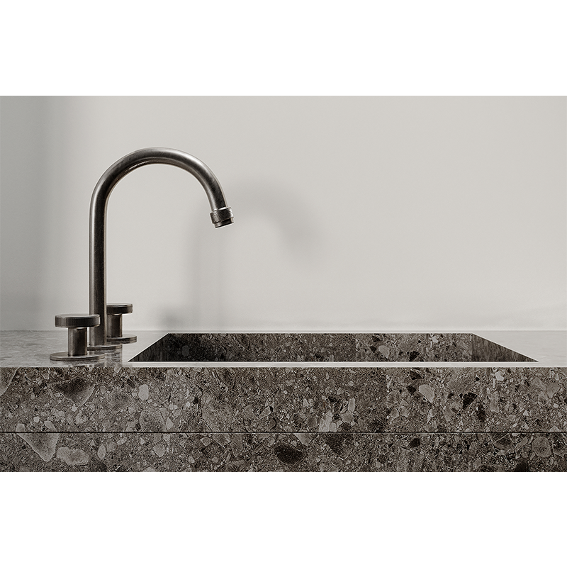 Brodware Yokato Disc Basin Set with Swivel Spout