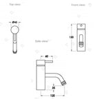 Brodware Yokato Basin Mixer with Metal Lever - 1.9302.02.3.G1