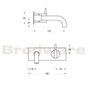 The Minim 2 Piece Wall Set with Chrome Plate  Spec
