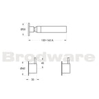 The Brodware Minim Shower Set - Chrome set