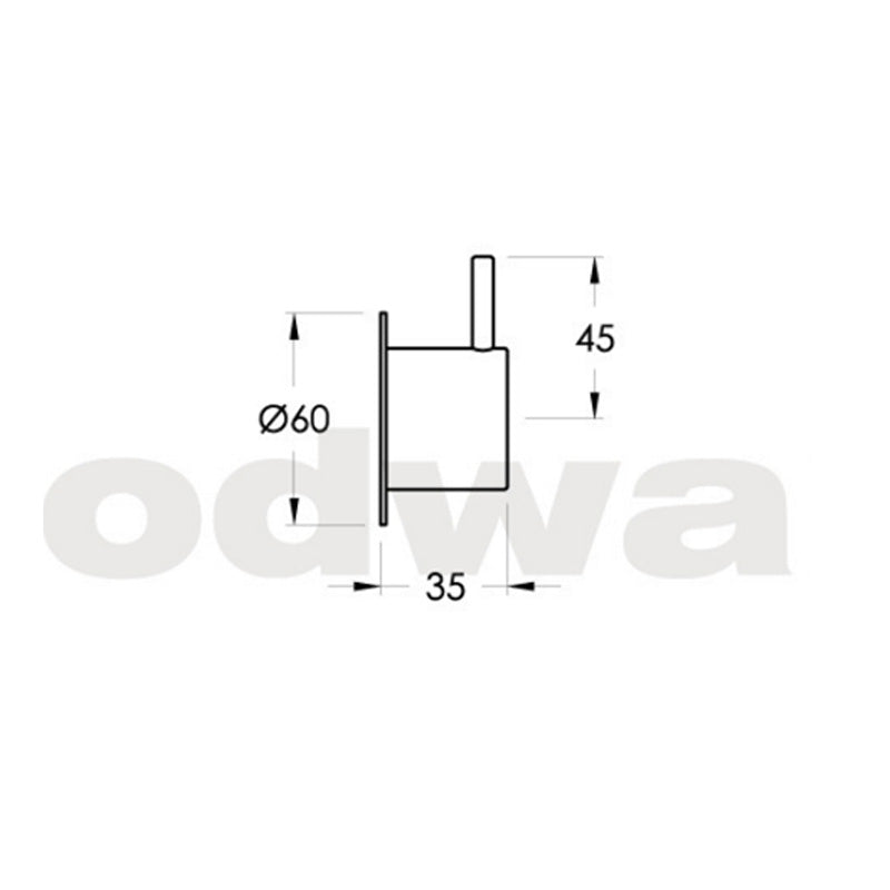 Brodware Minim Pin Dial Wall Divertor Spec