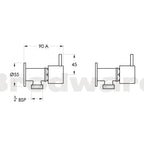 Brodware Minim Washing Machine Tap-Pair Spec