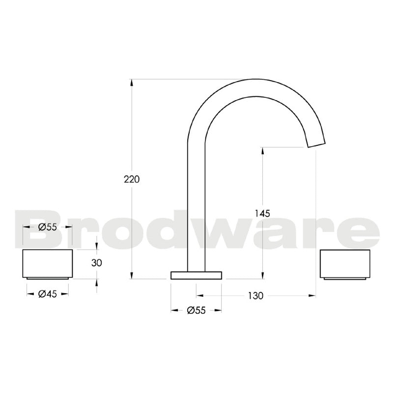 Brodware Halo Basin Set Specification