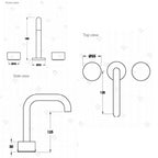 Brodware Halo Basin Set with Metal Handle - 1.9500.80.2.G1