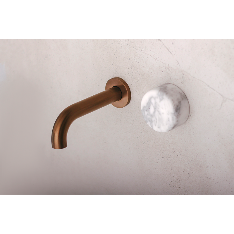Brodware Halo Marble Wall Set with 150mm Spout & Progressive Mixer