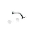 Brodware Halo Marble Shower Set with Bliss Rose
