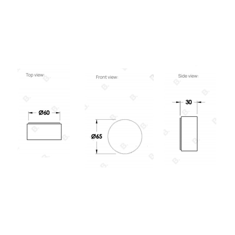 Brodware Halo Wall Mount Progressive Mixer - Specification