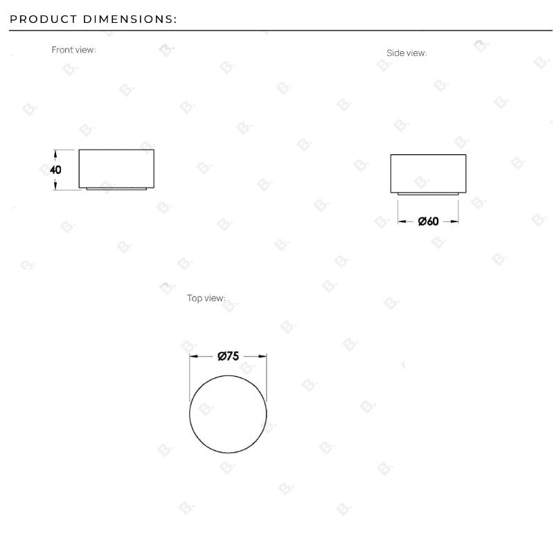 Brodware Halo Marble Progressive Mixer - Hob Mount Specification