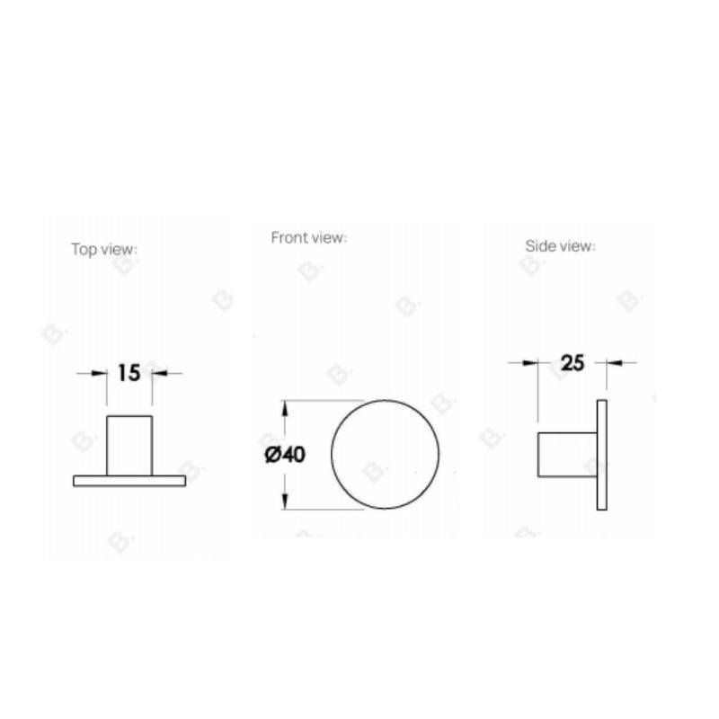 Brodware Halo Robe Hook - Specification