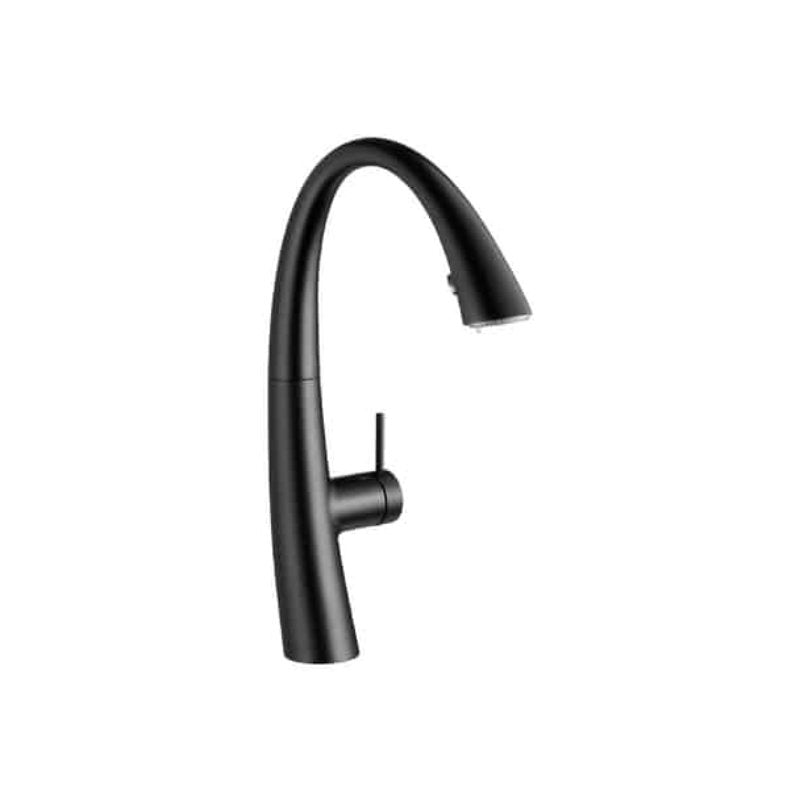 KWC Zoe Kitchen Lever Mixer with Pull Out Spray - Matte Black