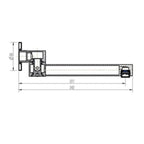 Millenium Mina Swivel Bath Spout  - Specification