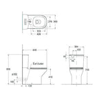 Kohler ModernLife Back to Wall Toilet Suite with Slim Seat - Back Entry / Universal Trap - 78469A-0