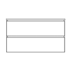 Timberline Oxbow Wall Hung Vanity with SilkSurface Top & Basin 1050mm - OXBV1050CSSAW