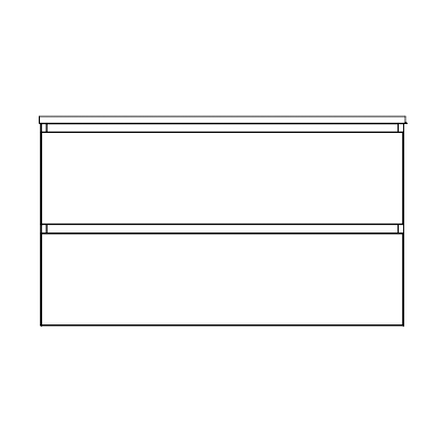 Timberline Oxbow Wall Hung Vanity with SilkSurface Top & Basin 1050mm - OXBV1050CSSAW