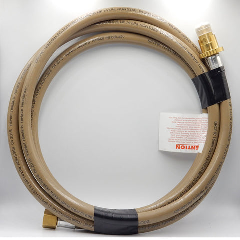 Bromic 10mm PVC Gas Hose 1-2"BSP FF X Bayonet 3000mm