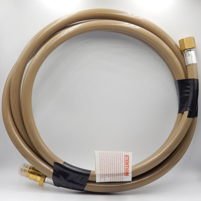 Bromic 10mm PVC Gas Hose 1/2"BSP FF X Bayonet 3000mm