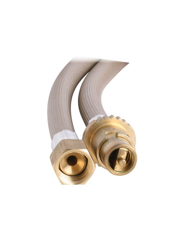 Bromic 10mm PVC Gas Hose 1/2"BSP FF X Bayonet 3000mm