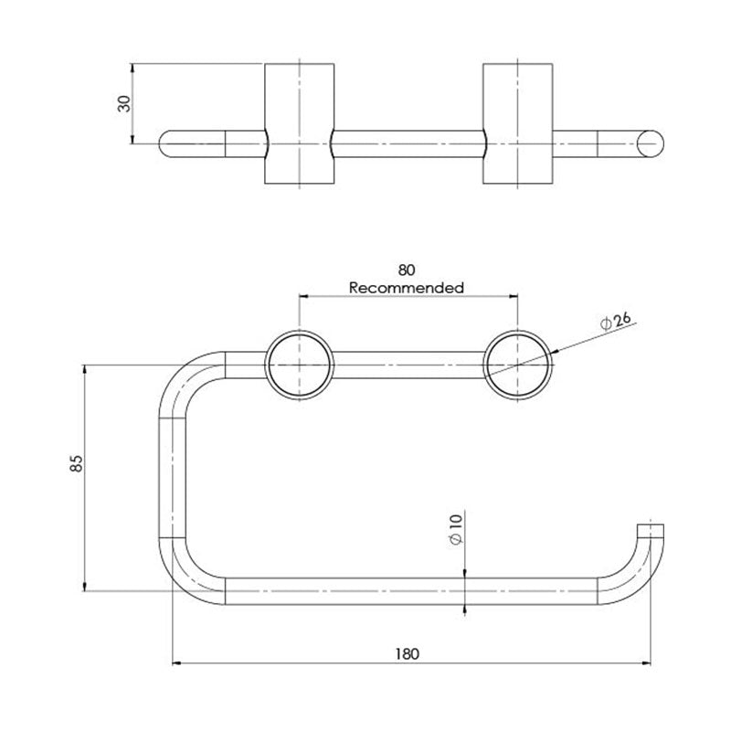 Phoenix Vivid Slimline Toilet Roll Holder - Chrome