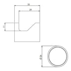 PHOENIX VIVID SLIMLINE ROBE HOOK Specification