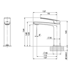 Phoenix Mekko Basin Mixer - Chrome