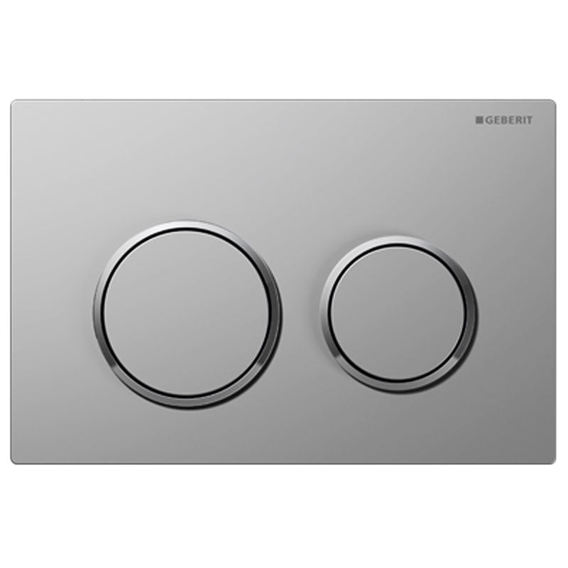 Geberit Kappa 21 Flush Button - Matte Chrome with Chrome Trim