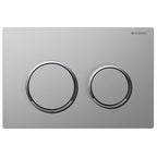 Geberit Kappa 21 Flush Button - Matte Chrome with Chrome Trim