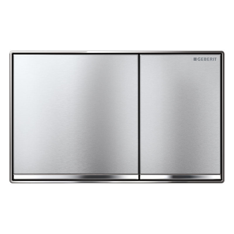 Geberit Sigma 60 Flush Button - Brushed Chrome, Chrome Trim
