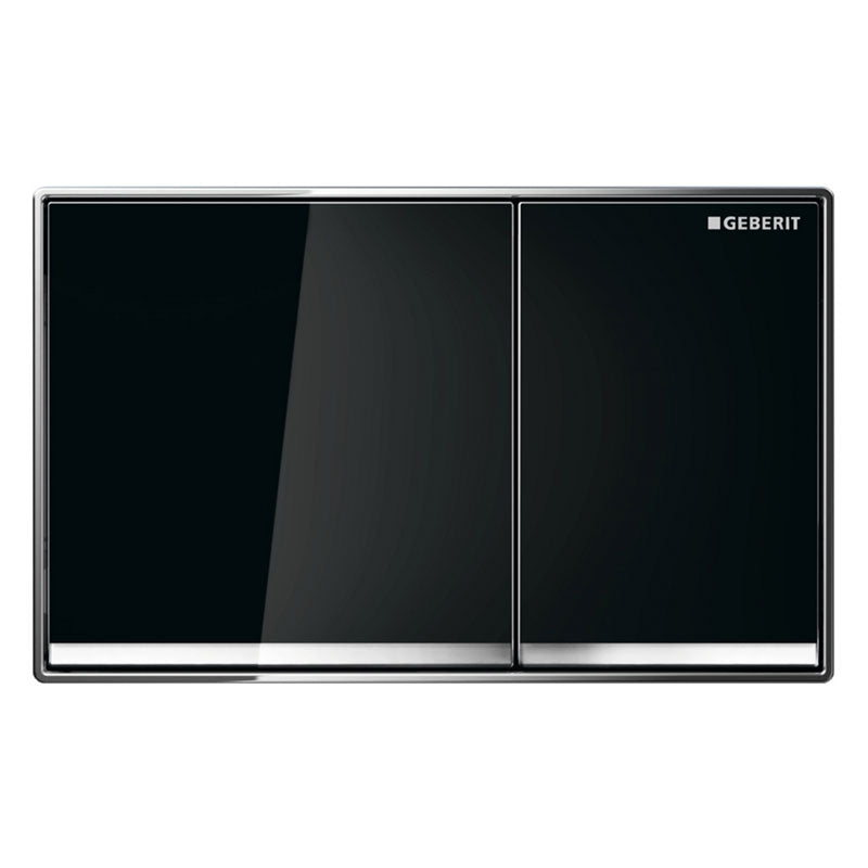 Geberit Sigma 60 Flush Button - Black, Chrome Trim
