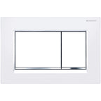 Geberit Sigma 30 Flush Plate - White with Chrome Trim - 115.883.KJ.1