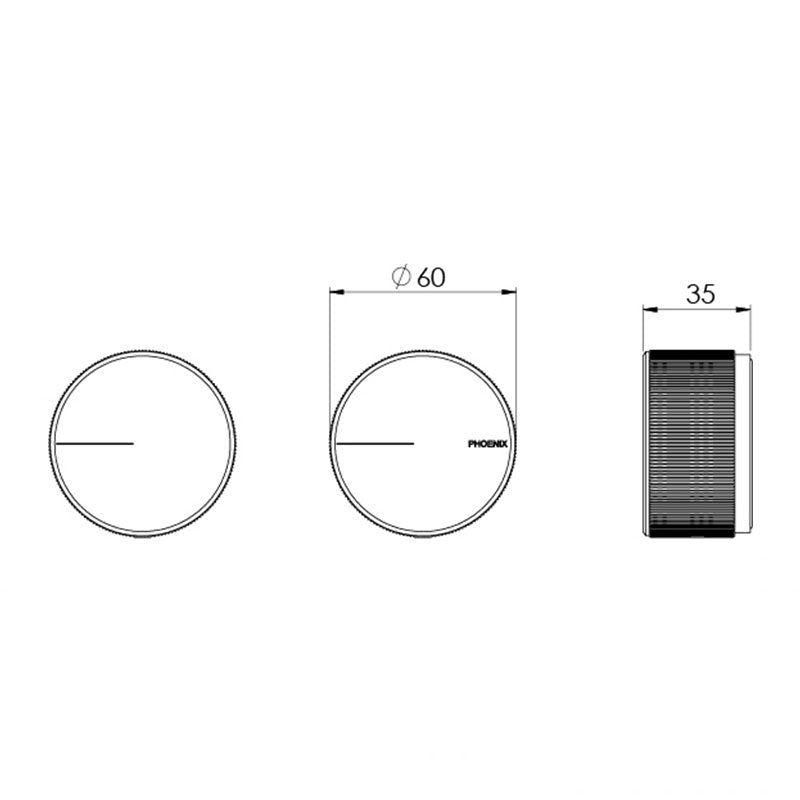 Phoenix Axia Wall Top Assemblies - Chrome Specification