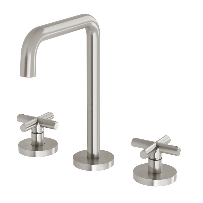 Phoenix Vivid Slimline Plus Basin Set brushed nickel