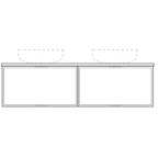 Marquis Chifley Wall Hung Vanity with Symphony Top & Basin - 600mm - Chifley 1