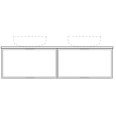 Marquis Chifley Wall Hung Vanity with Symphony Top & Basin - 600mm - Chifley 1