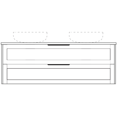 Marquis Pier Wall Hung Vanity with Symphony Top & Basin - 1200mm