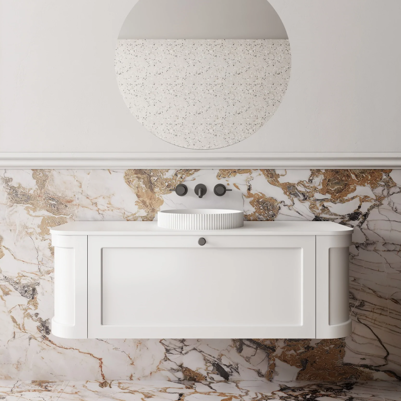 Cassa Design Westminster 1200mm Matte White Wall Hung Vanity - WES1200MW